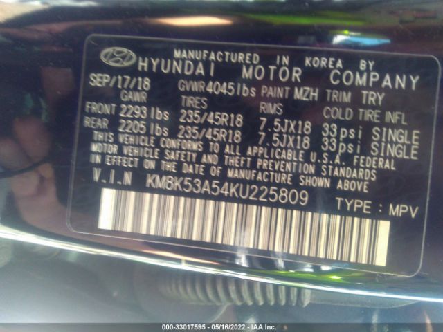 Photo 8 VIN: KM8K53A54KU225809 - HYUNDAI KONA 