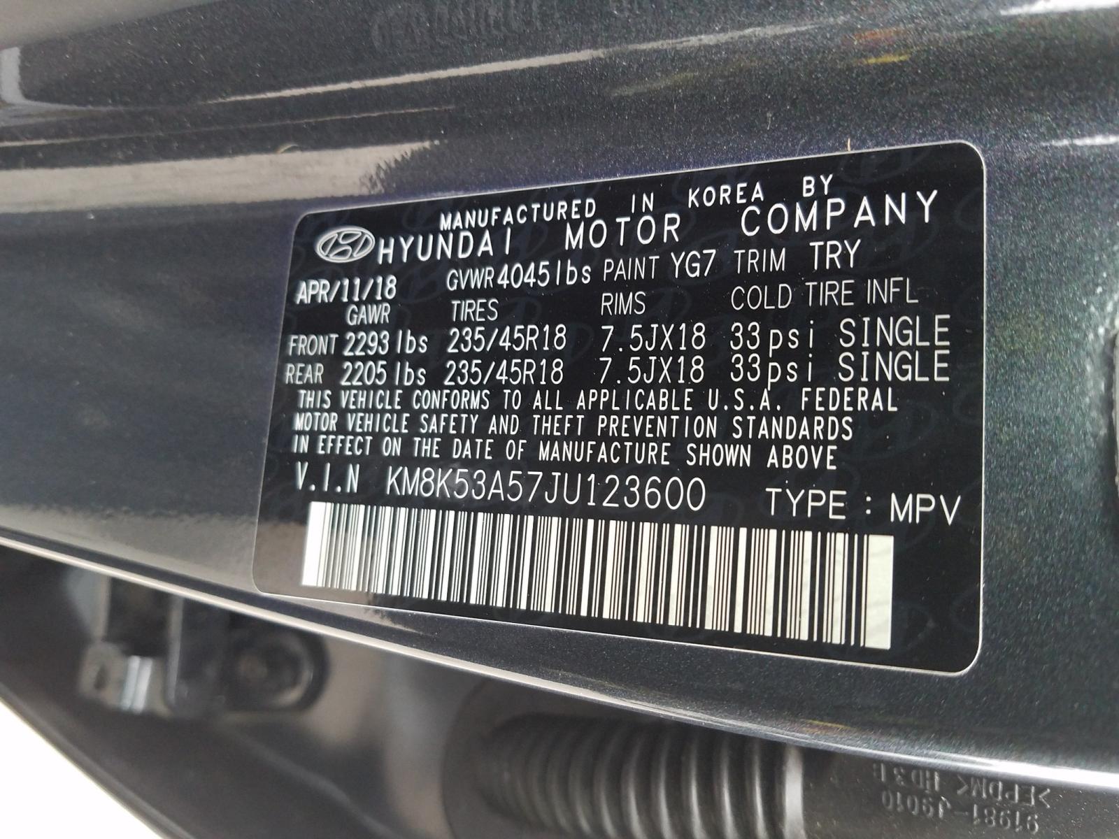 Photo 9 VIN: KM8K53A57JU123600 - HYUNDAI KONA ULTIM 