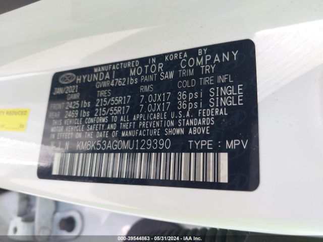 Photo 8 VIN: KM8K53AG0MU129390 - HYUNDAI KONA ELECTRIC 