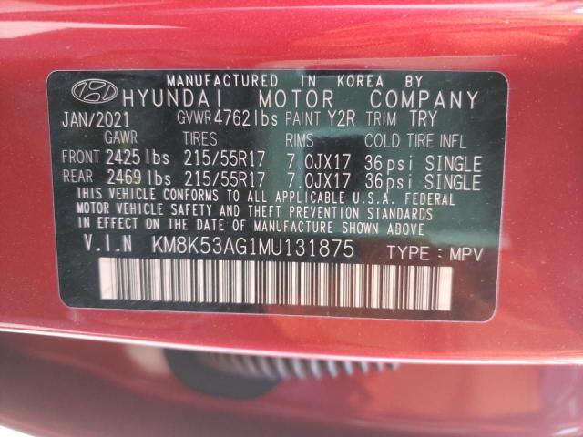 Photo 9 VIN: KM8K53AG1MU131875 - HYUNDAI KONA 