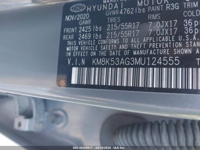 Photo 8 VIN: KM8K53AG3MU124555 - HYUNDAI KONA ELECTRIC 