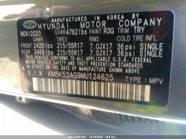 Photo 8 VIN: KM8K53AG9MU124625 - HYUNDAI KONA ELECTRIC 