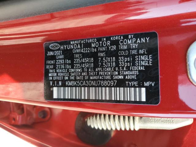 Photo 12 VIN: KM8K5CA30NU788097 - HYUNDAI KONA LIMIT 