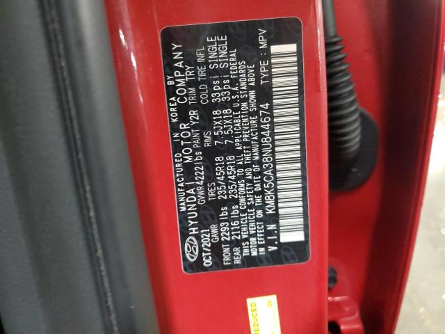 Photo 12 VIN: KM8K5CA38NU844674 - HYUNDAI KONA 