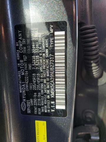 Photo 12 VIN: KM8K5CA39NU827317 - HYUNDAI KONA 