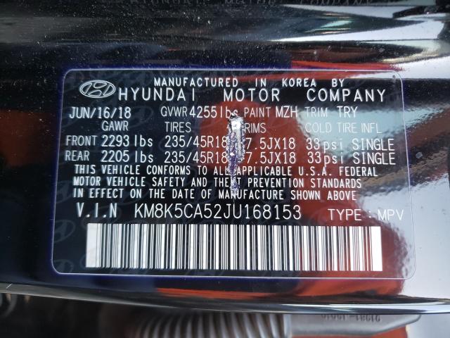 Photo 9 VIN: KM8K5CA52JU168153 - HYUNDAI KONA ULTIM 