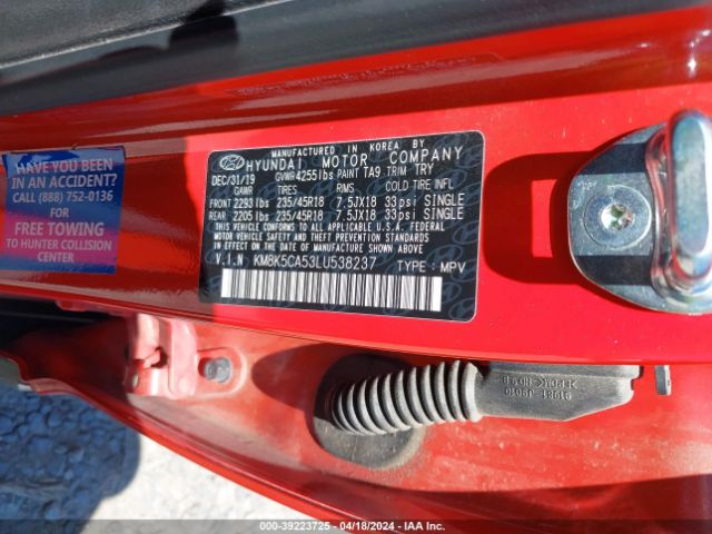 Photo 8 VIN: KM8K5CA53LU538237 - HYUNDAI KONA 