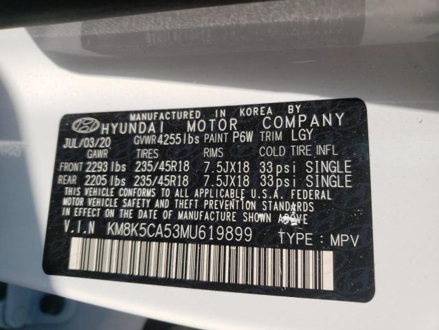 Photo 9 VIN: KM8K5CA53MU619899 - HYUNDAI KONA ULTIM 