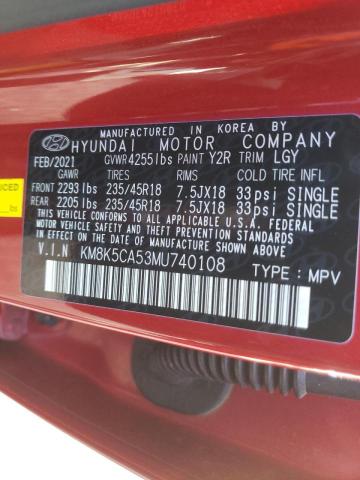 Photo 9 VIN: KM8K5CA53MU740108 - HYUNDAI KONA ULTIM 