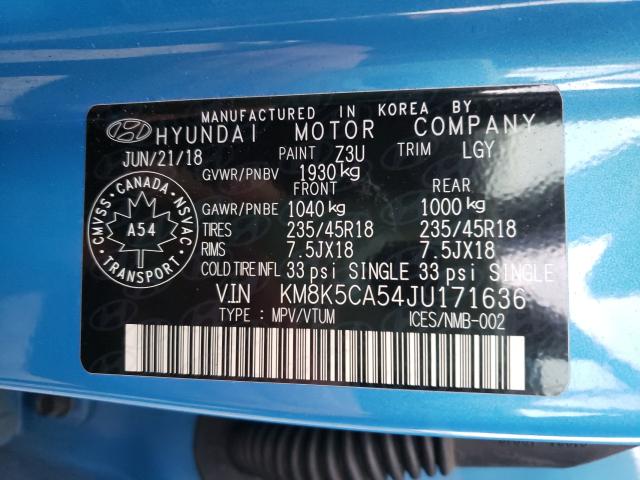 Photo 19 VIN: KM8K5CA54JU171636 - HYUNDAI KONA ULTIM 