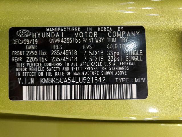 Photo 12 VIN: KM8K5CA54LU521642 - HYUNDAI KONA ULTIM 