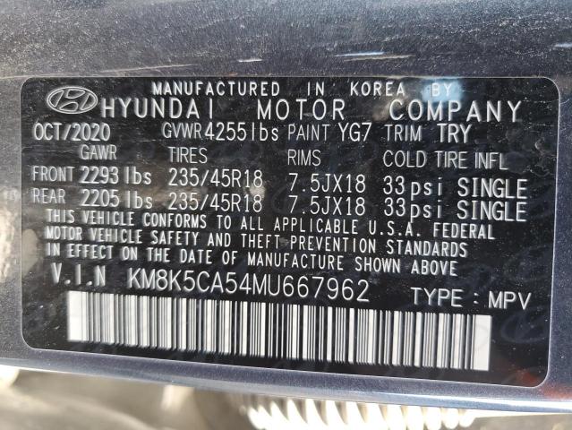 Photo 12 VIN: KM8K5CA54MU667962 - HYUNDAI KONA ULTIM 