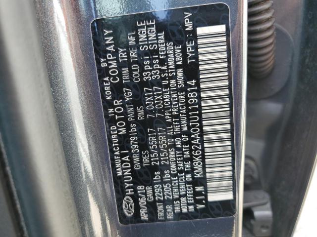 Photo 9 VIN: KM8K62AA0JU119814 - HYUNDAI KONA SEL 