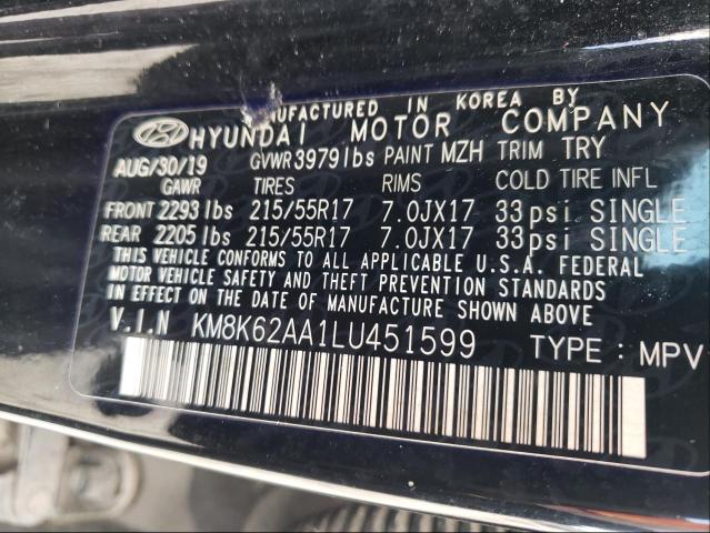 Photo 9 VIN: KM8K62AA1LU451599 - HYUNDAI KONA SEL P 