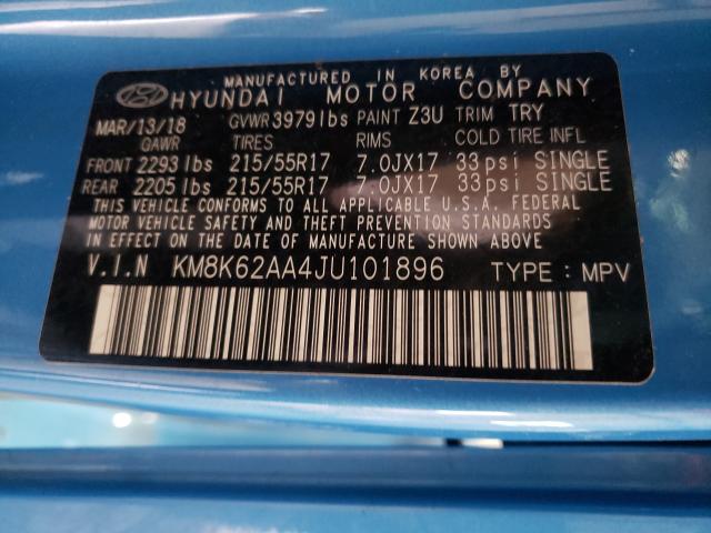 Photo 9 VIN: KM8K62AA4JU101896 - HYUNDAI KONA SEL 