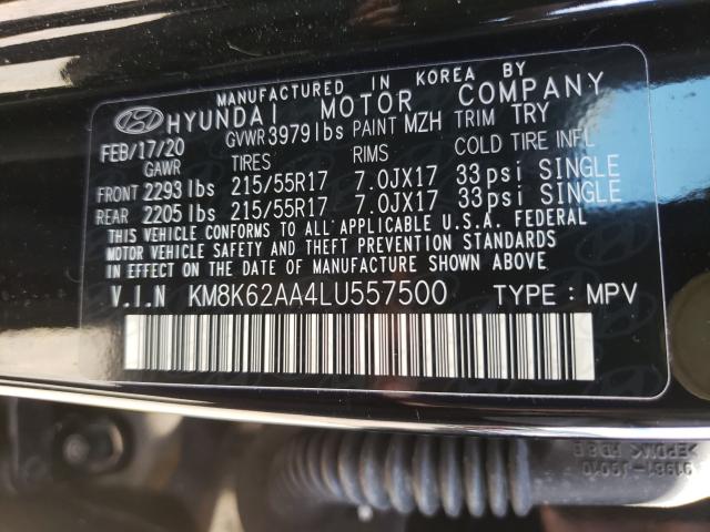 Photo 9 VIN: KM8K62AA4LU557500 - HYUNDAI KONA SEL P 