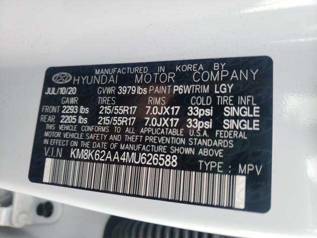 Photo 9 VIN: KM8K62AA4MU626588 - HYUNDAI KONA SEL P 