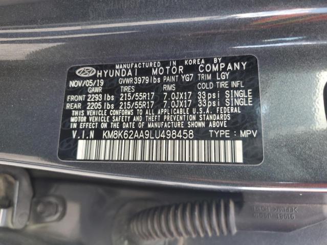 Photo 12 VIN: KM8K62AA9LU498458 - HYUNDAI KONA SEL P 