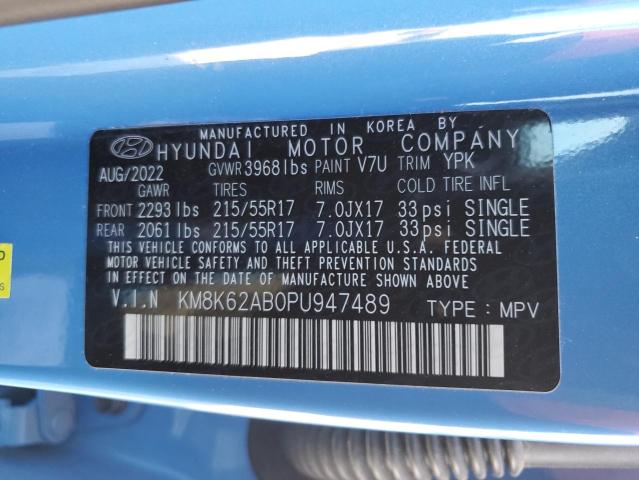 Photo 12 VIN: KM8K62AB0PU947489 - HYUNDAI KONA 