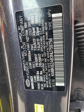 Photo 12 VIN: KM8K62AB3NU759756 - HYUNDAI KONA SEL 