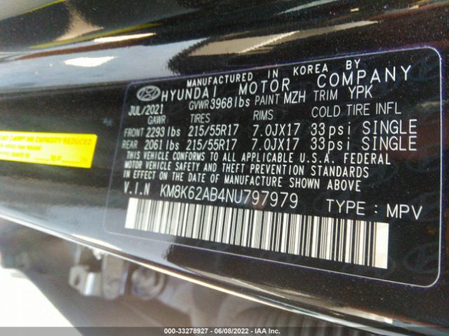 Photo 8 VIN: KM8K62AB4NU797979 - HYUNDAI KONA 