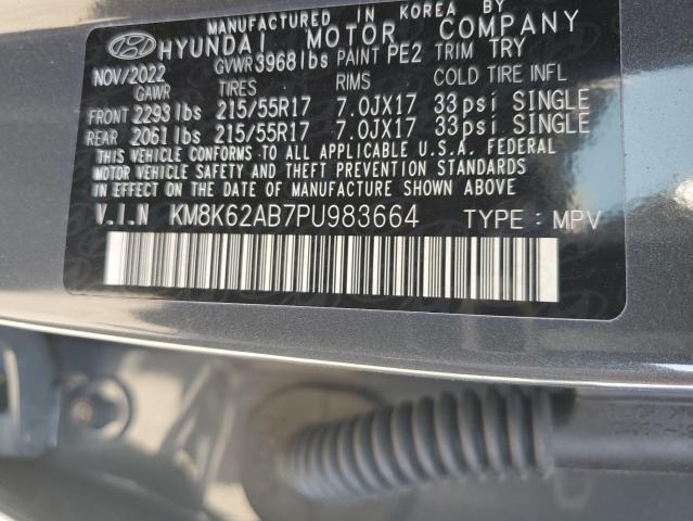 Photo 12 VIN: KM8K62AB7PU983664 - HYUNDAI KONA SEL 