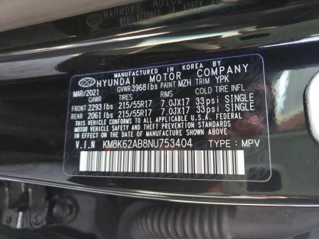 Photo 9 VIN: KM8K62AB8NU753404 - HYUNDAI KONA SEL 