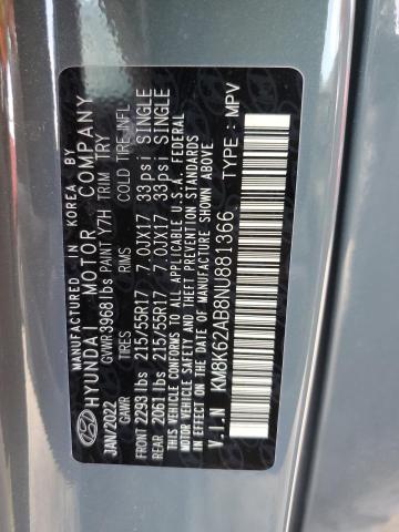 Photo 11 VIN: KM8K62AB8NU881366 - HYUNDAI KONA SEL 