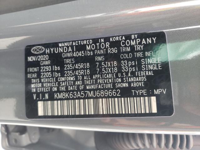 Photo 9 VIN: KM8K63A57MU689662 - HYUNDAI KONA NIGHT 