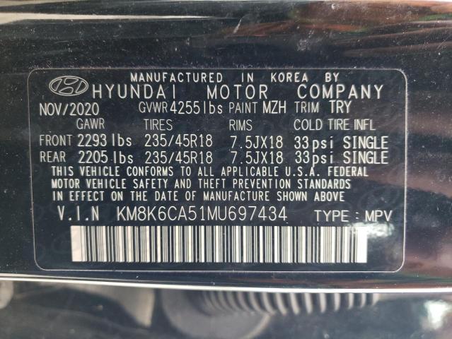 Photo 11 VIN: KM8K6CA51MU697434 - HYUNDAI KONA NIGHT 