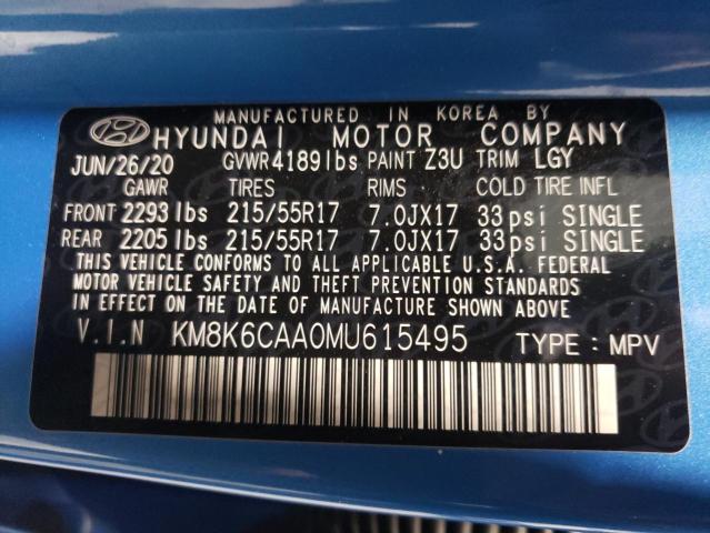 Photo 9 VIN: KM8K6CAA0MU615495 - HYUNDAI KONA SEL P 