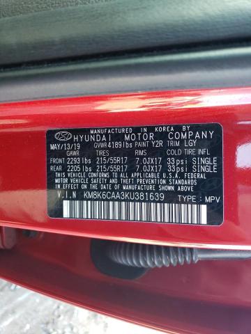 Photo 11 VIN: KM8K6CAA3KU381639 - HYUNDAI KONA SEL 