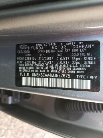 Photo 9 VIN: KM8K6CAA4MU677675 - HYUNDAI KONA SEL P 