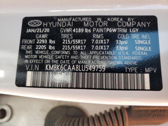 Photo 9 VIN: KM8K6CAA8LU549759 - HYUNDAI KONA SEL P 