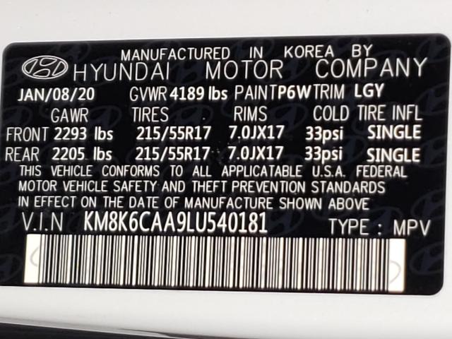 Photo 9 VIN: KM8K6CAA9LU540181 - HYUNDAI KONA 