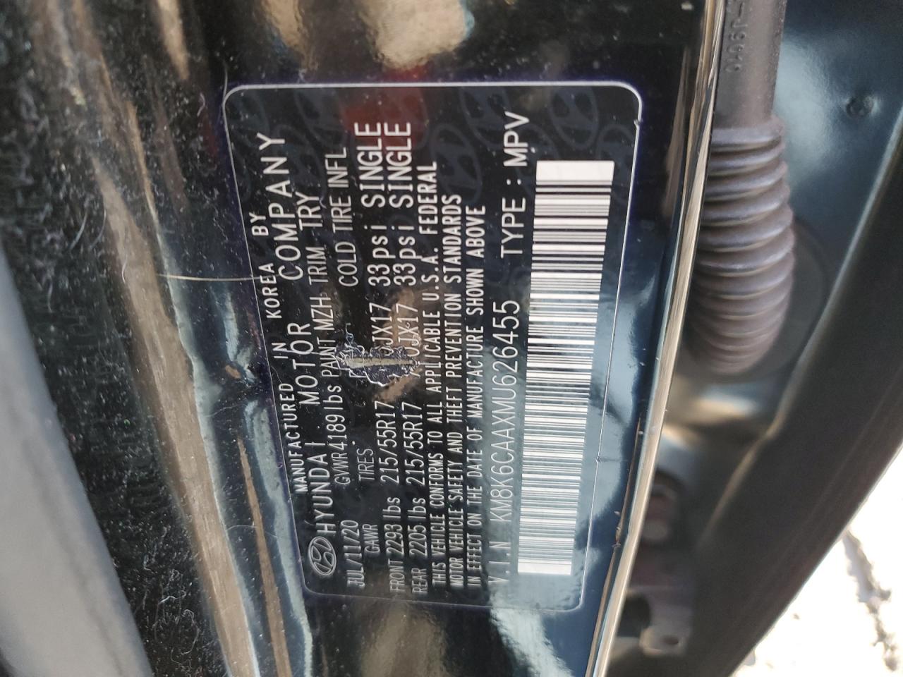 Photo 12 VIN: KM8K6CAAXMU626455 - HYUNDAI KONA 