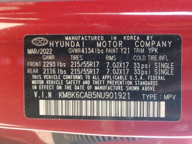 Photo 11 VIN: KM8K6CAB5NU901921 - HYUNDAI KONA 