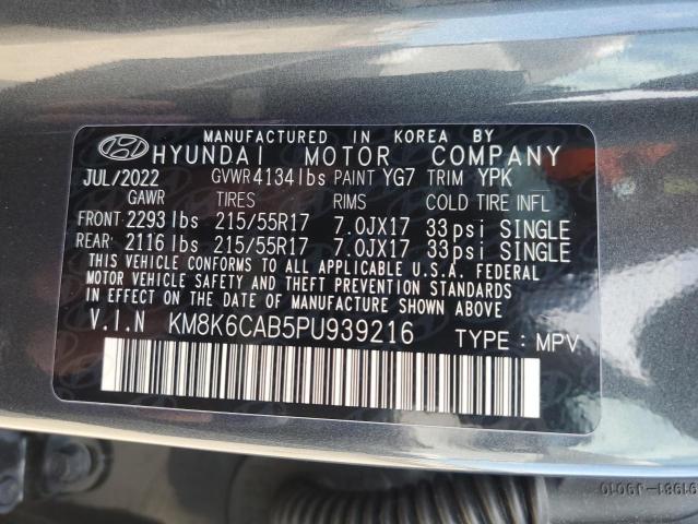 Photo 11 VIN: KM8K6CAB5PU939216 - HYUNDAI KONA 