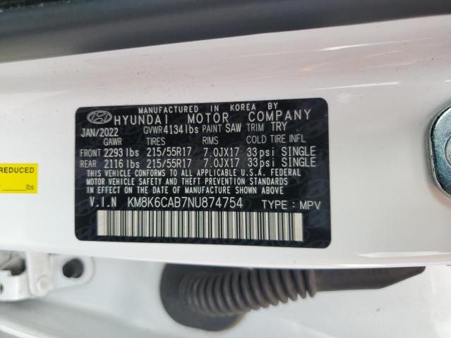 Photo 11 VIN: KM8K6CAB7NU874754 - HYUNDAI KONA 