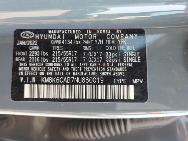 Photo 11 VIN: KM8K6CAB7NU880019 - HYUNDAI KONA 