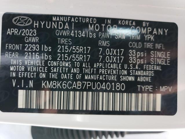 Photo 12 VIN: KM8K6CAB7PU040180 - HYUNDAI KONA SEL 