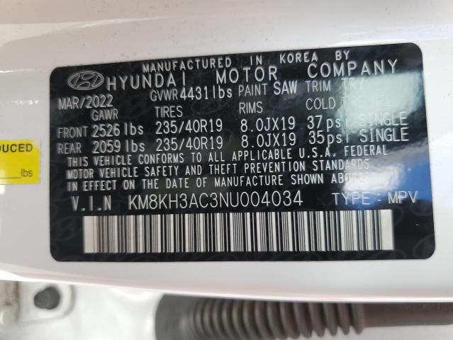 Photo 11 VIN: KM8KH3AC3NU004034 - HYUNDAI KONA N BAS 