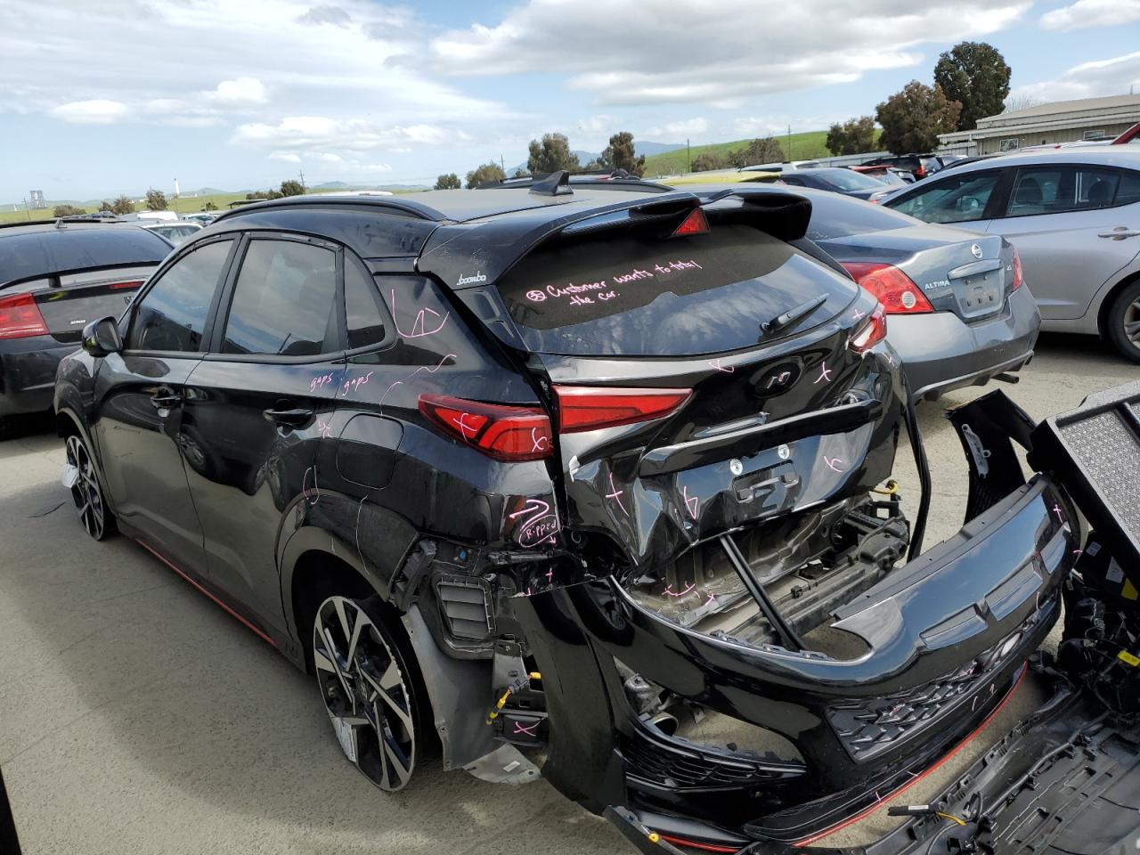 Photo 1 VIN: KM8KH3AC4PU006135 - HYUNDAI KONA 