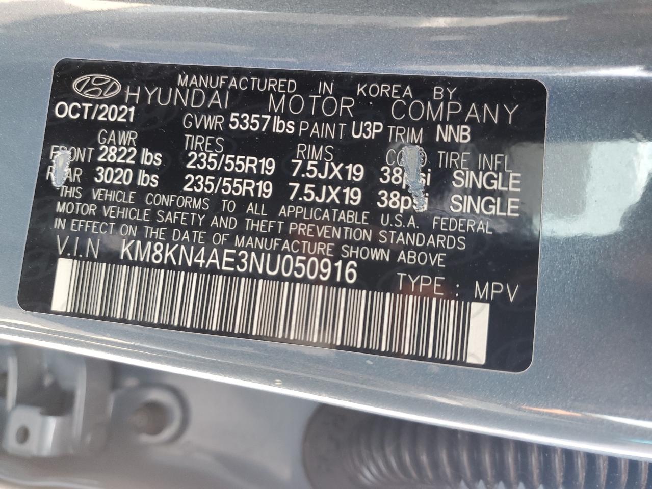 Photo 12 VIN: KM8KN4AE3NU050916 - HYUNDAI IONIQ 5 