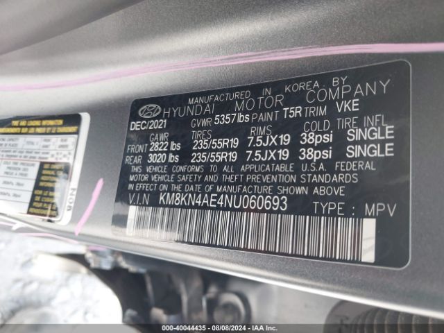 Photo 8 VIN: KM8KN4AE4NU060693 - HYUNDAI IONIQ 5 