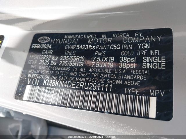 Photo 8 VIN: KM8KN4DE2RU291111 - HYUNDAI IONIQ 5 