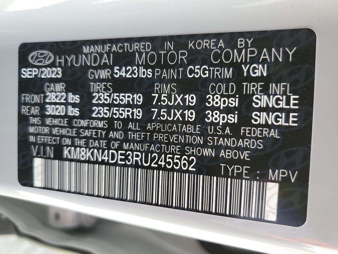 Photo 11 VIN: KM8KN4DE3RU245562 - HYUNDAI IONIQ 