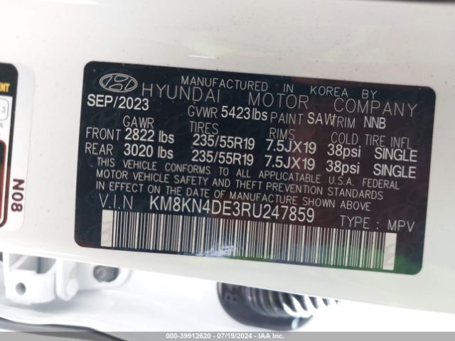 Photo 8 VIN: KM8KN4DE3RU247859 - HYUNDAI IONIQ 5 