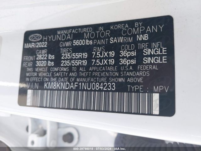 Photo 8 VIN: KM8KNDAF1NU084233 - HYUNDAI IONIQ 5 