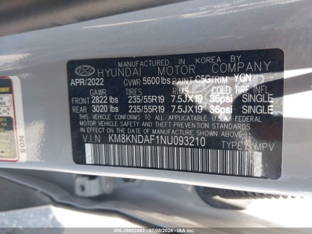 Photo 8 VIN: KM8KNDAF1NU093210 - HYUNDAI IONIQ 5 